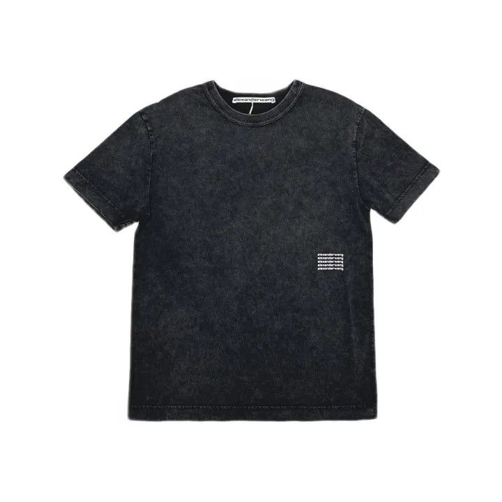Alexander Wang Alexander Wang SS22 Black Acid Wash Short Sleeve Tee 0079 Size XS / US 0-2 / IT 36-38 - 2 Thumbnail