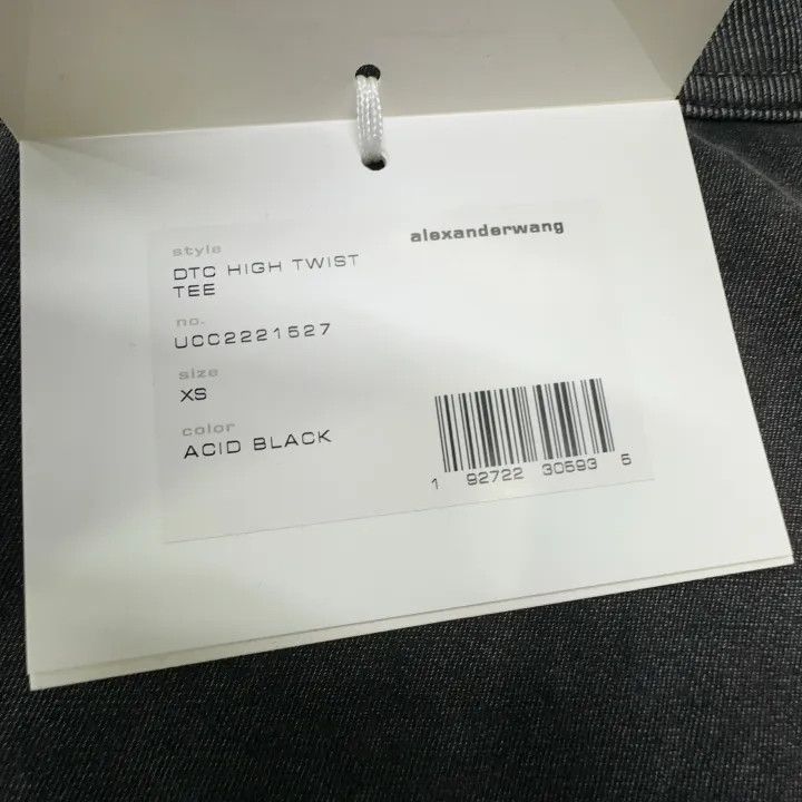 Alexander Wang Alexander Wang SS22 Black Acid Wash Short Sleeve Tee 0079 Size XS / US 0-2 / IT 36-38 - 7 Thumbnail