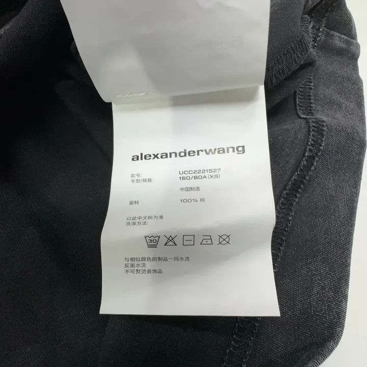 Alexander Wang Alexander Wang SS22 Black Acid Wash Short Sleeve Tee 0079 Size XS / US 0-2 / IT 36-38 - 5 Thumbnail