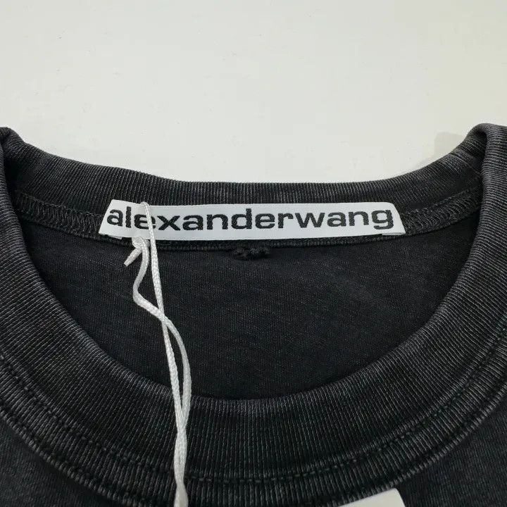 Alexander Wang Alexander Wang SS22 Black Knit Short Sleeve T-Shirt 0079 Size S / US 4 / IT 40 - 4 Thumbnail