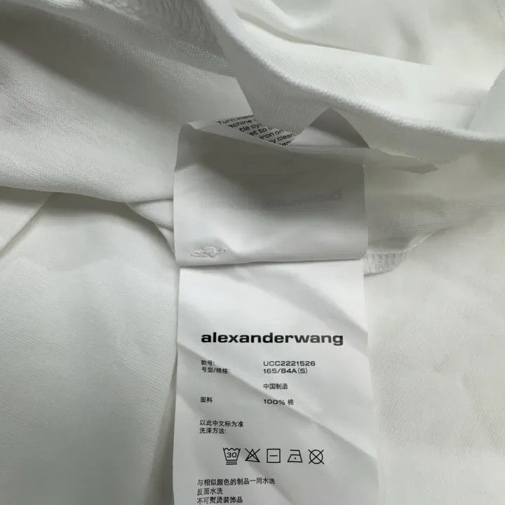 Alexander Wang Alexander Wang SS22 Logo Long Sleeve T-Shirt 0079 Size S / US 4 / IT 40 - 4 Thumbnail