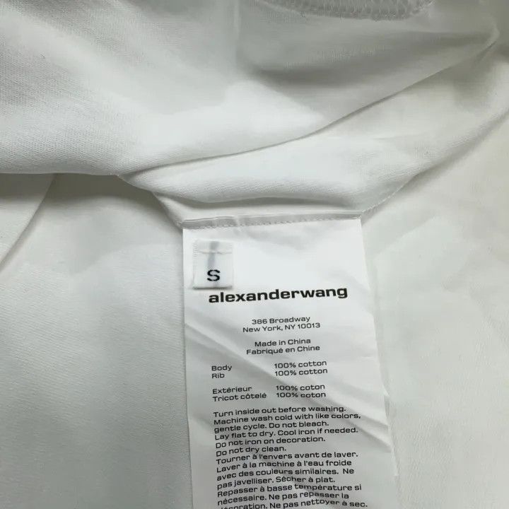 Alexander Wang Alexander Wang SS22 Logo Long Sleeve T-Shirt 0079 Size S / US 4 / IT 40 - 5 Thumbnail