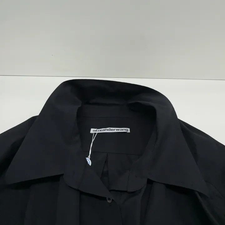 Alexander Wang Alexander Wang Black Button-Down Long Sleeve Dress 0079 Size S / US 4 / IT 40 - 7 Thumbnail