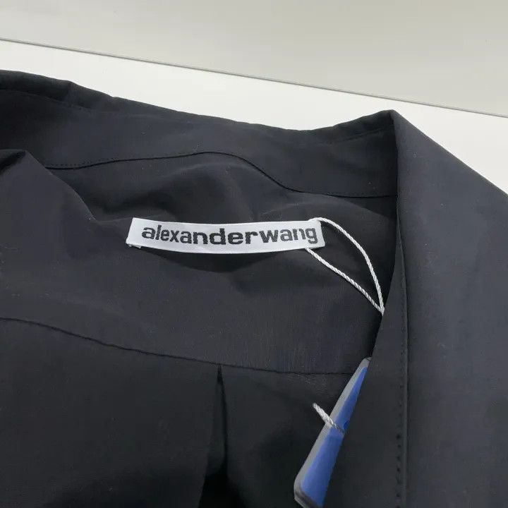 Alexander Wang Alexander Wang Black Button-Down Long Sleeve Dress 0079 Size S / US 4 / IT 40 - 4 Thumbnail