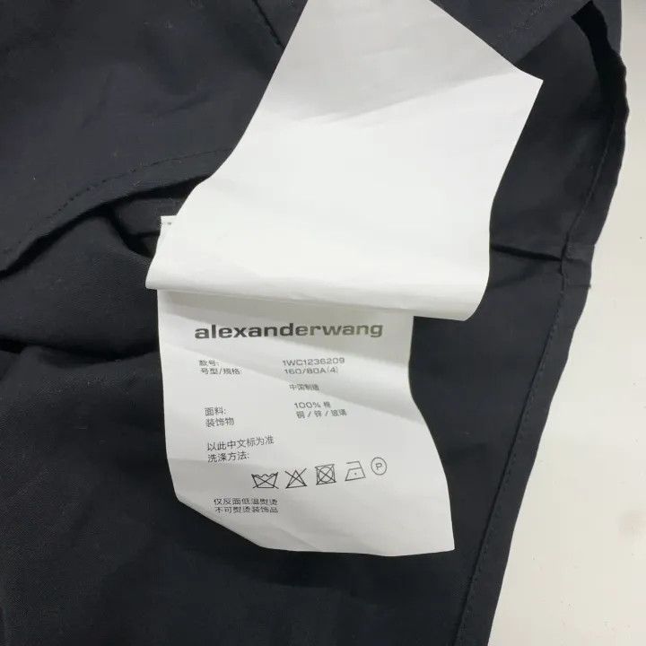 Alexander Wang Alexander Wang Black Button-Down Long Sleeve Dress 0079 Size S / US 4 / IT 40 - 6 Thumbnail