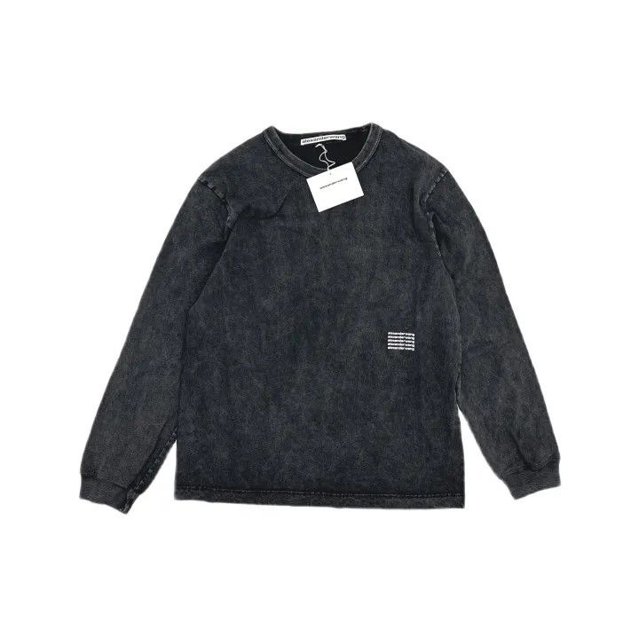 Alexander Wang Alexander Wang Acid Wash Long Sleeve Logo Sweatshirt 0079 Size L / US 10 / IT 46 - 2 Thumbnail