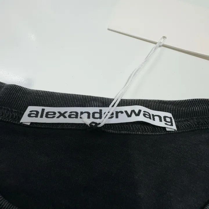 Alexander Wang Alexander Wang Acid Wash Long Sleeve Logo Sweatshirt 0079 Size L / US 10 / IT 46 - 6 Thumbnail