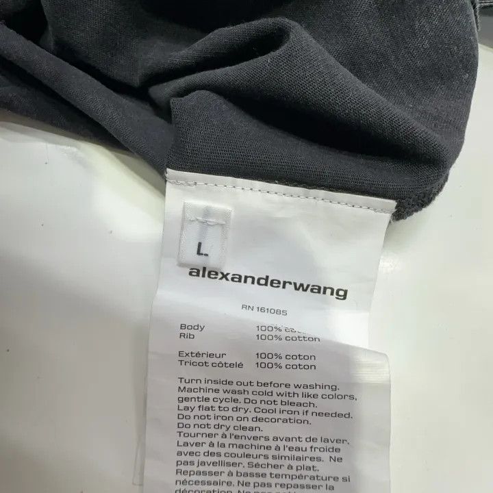 Alexander Wang Alexander Wang Acid Wash Long Sleeve Logo Sweatshirt 0079 Size L / US 10 / IT 46 - 4 Thumbnail