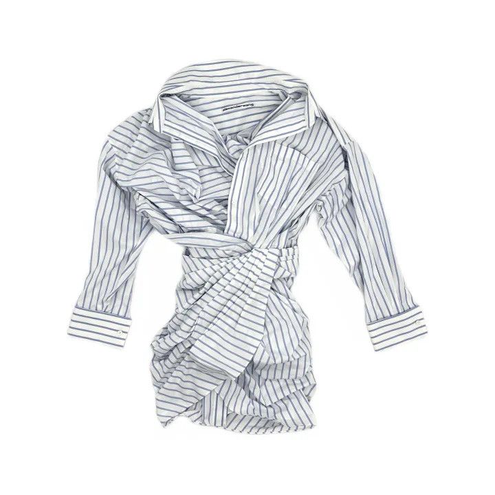 Alexander Wang Alexander Wang Striped Long Sleeve Dress 0079 Size S / US 4 / IT 40 - 2 Thumbnail