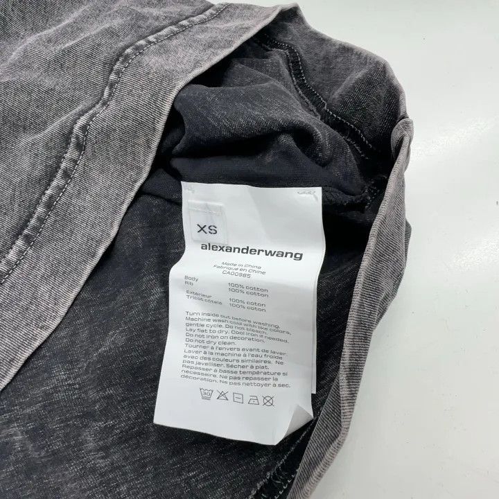 Alexander Wang Alexander Wang SS22 Logo Print Cotton T-Shirt 0079 Size XS / US 0-2 / IT 36-38 - 5 Thumbnail