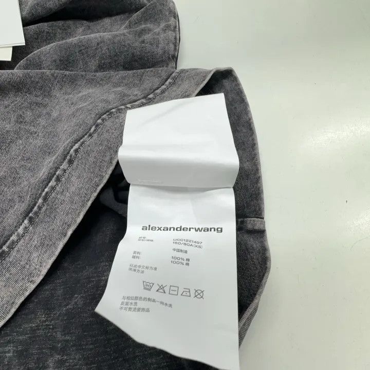 Alexander Wang Alexander Wang SS22 Logo Print Cotton T-Shirt 0079 Size XS / US 0-2 / IT 36-38 - 6 Thumbnail