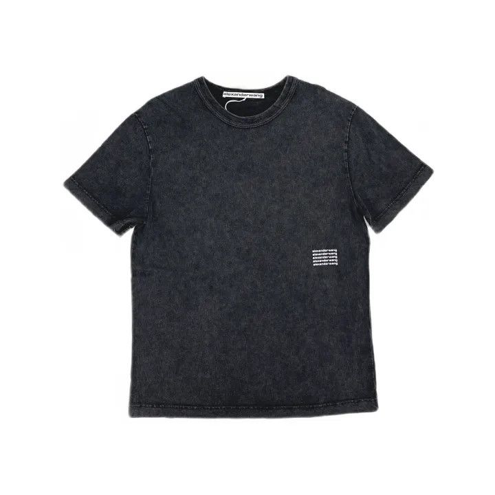 Alexander Wang Alexander Wang Black Acid Wash Short Sleeve T-Shirt 0079 Size L / US 10 / IT 46 - 2 Thumbnail