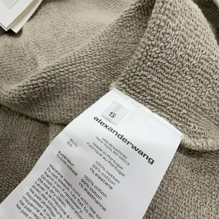 Alexander Wang Alexander Wang Hooded Sweatshirt in Beige 0079 Size S / US 4 / IT 40 - 5 Thumbnail
