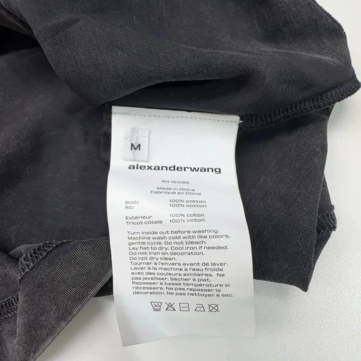 Alexander Wang Alexander Wang Logo Print Long Sleeve T-shirt 0079 Size M / US 6-8 / IT 42-44 - 6 Thumbnail