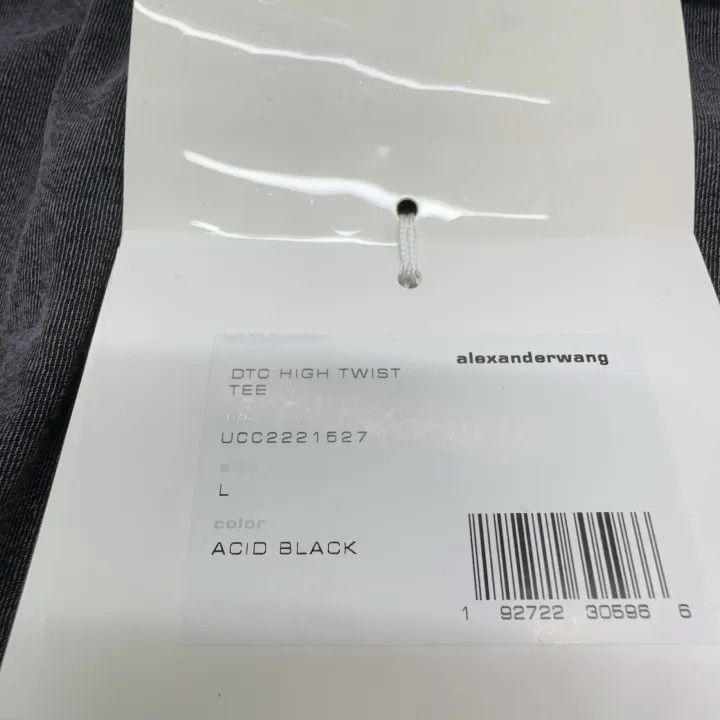 Alexander Wang Alexander Wang SS22 Black Acid-Wash T-Shirt 0079 Size L / US 10 / IT 46 - 6 Thumbnail
