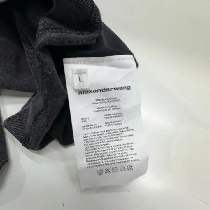 Alexander Wang Alexander Wang SS22 Black Acid-Wash T-Shirt 0079 Size L / US 10 / IT 46 - 4 Thumbnail