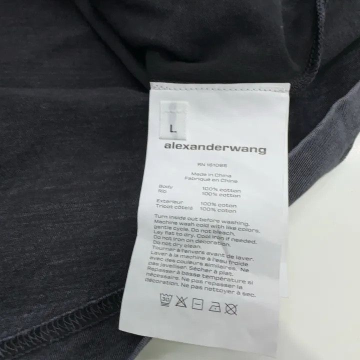 Alexander Wang Alexander Wang SS22 Black Acid Wash T-Shirt 0079 Size L / US 10 / IT 46 - 5 Thumbnail