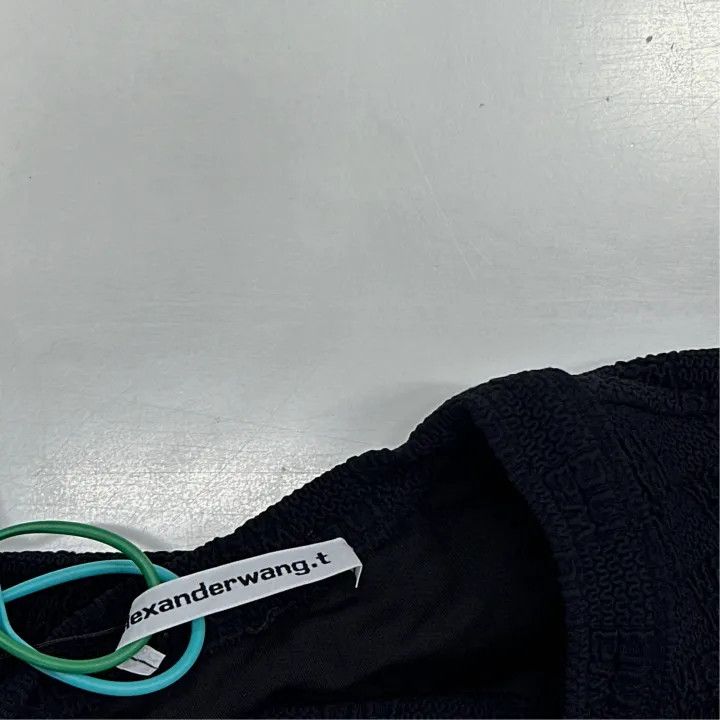 Alexander Wang Alexander Wang Black Mini Dress with Logo 0079 Size XS / US 0-2 / IT 36-38 - 4 Thumbnail