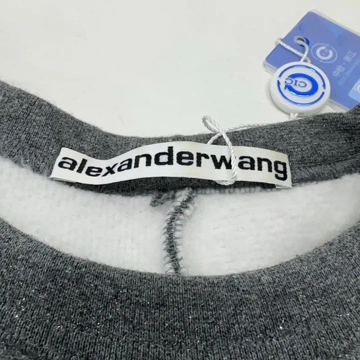 Alexander Wang Alexander Wang Gray Loose Long Sleeve Sweatshirt 0079 Size M / US 6-8 / IT 42-44 - 4 Thumbnail