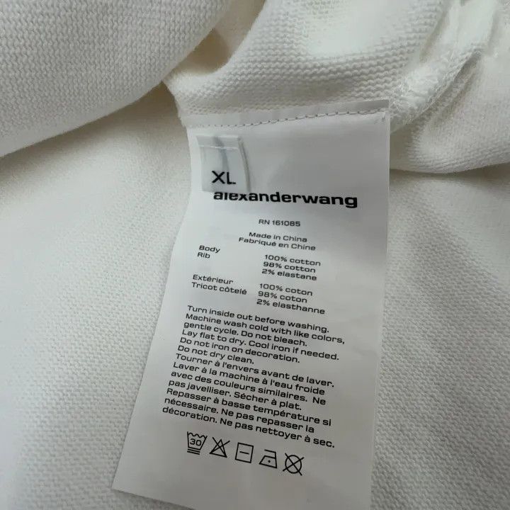 Alexander Wang Alexander Wang SS23 White Sweatshirt for Men 0079 Size XL / US 12-14 / IT 48-50 - 3 Thumbnail