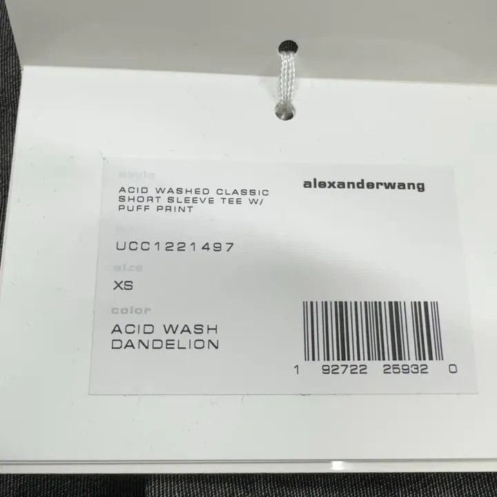 Alexander Wang Alexander Wang Logo Printed Acid Wash T-Shirt 0079 Size XS / US 0-2 / IT 36-38 - 6 Thumbnail