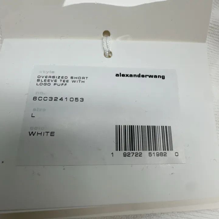 Alexander Wang Alexander Wang FW24 Oversized Casual White T-Shirt 0079 Size L / US 10 / IT 46 - 6 Thumbnail