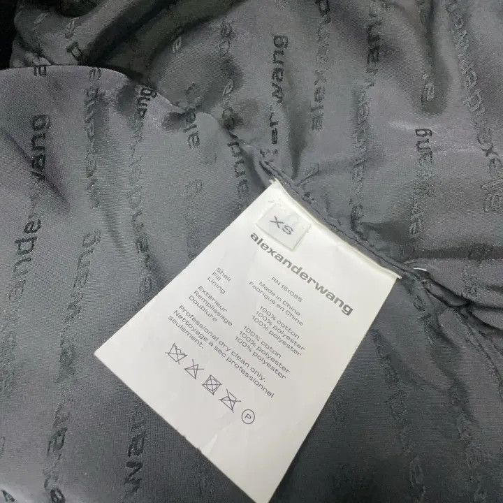 Alexander Wang Alexander Wang Unisex Black Denim Motorcycle Jacket 0079 Size XS / US 0-2 / IT 36-38 - 5 Thumbnail