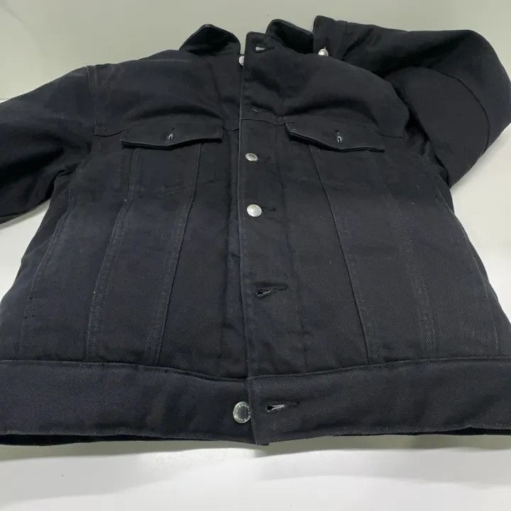 Alexander Wang Alexander Wang Unisex Black Denim Motorcycle Jacket 0079 Size XS / US 0-2 / IT 36-38 - 10 Thumbnail