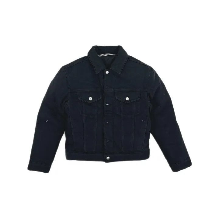 Alexander Wang Alexander Wang Unisex Black Denim Motorcycle Jacket 0079 Size XS / US 0-2 / IT 36-38 - 2 Thumbnail