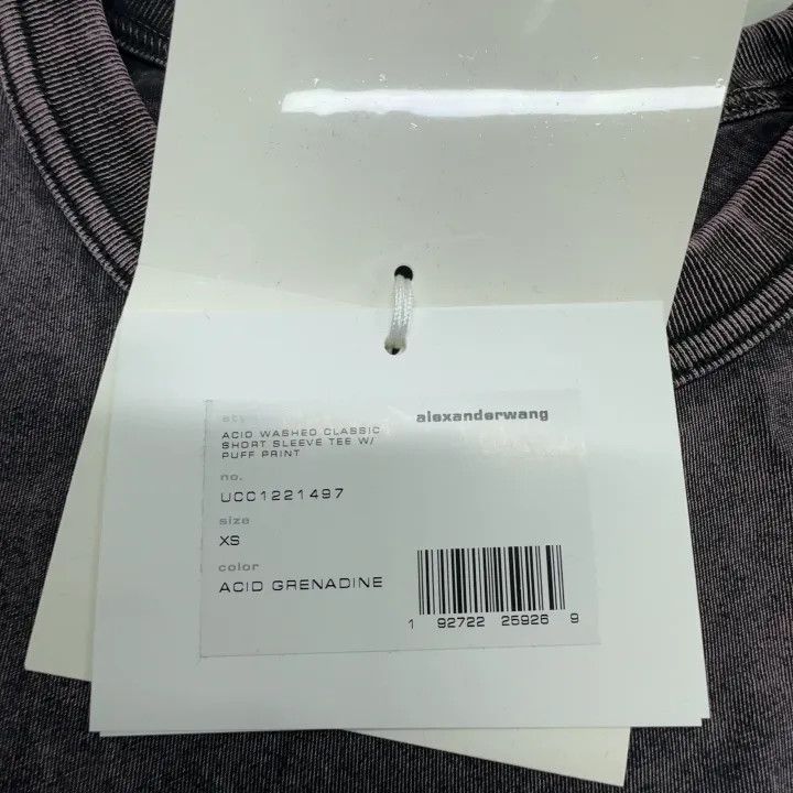 Alexander Wang Alexander Wang Classic Logo Vintage Wash T-Shirt 0079 Size XS / US 0-2 / IT 36-38 - 7 Thumbnail