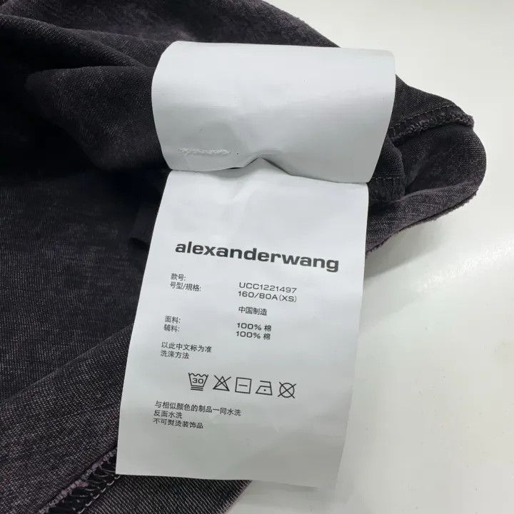 Alexander Wang Alexander Wang Classic Logo Vintage Wash T-Shirt 0079 Size XS / US 0-2 / IT 36-38 - 4 Thumbnail