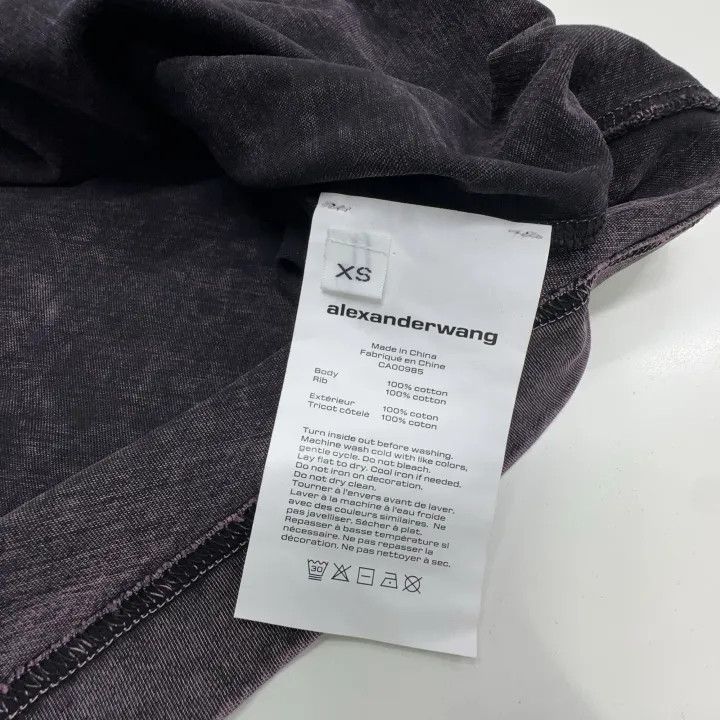 Alexander Wang Alexander Wang Classic Logo Vintage Wash T-Shirt 0079 Size XS / US 0-2 / IT 36-38 - 5 Thumbnail