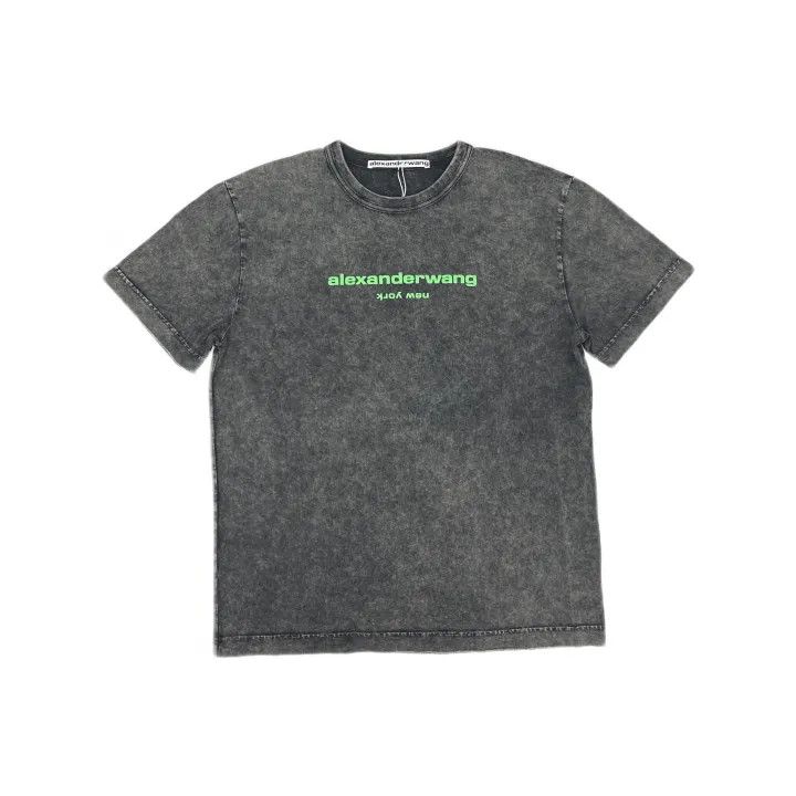 Alexander Wang Alexander Wang Acid Wash Logo T-Shirt 0079 Size XL / US 12-14 / IT 48-50 - 2 Thumbnail