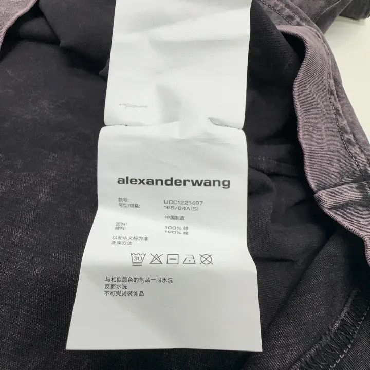 Alexander Wang Alexander Wang SS22 Acid-Washed Logo T-Shirt 0079 Size S / US 4 / IT 40 - 5 Thumbnail