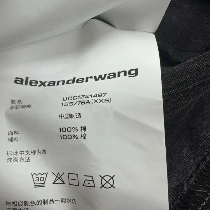 Alexander Wang Alexander Wang SS22 Acid Wash Logo T-Shirt 0079 Size XXS / US 00 / IT 34 - 5 Thumbnail