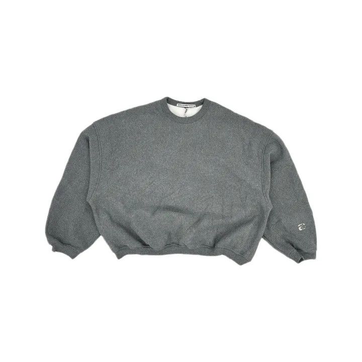 Alexander Wang Alexander Wang Grey Oversized Long Sleeve Sweatshirt 0079 Size L / US 10 / IT 46 - 2 Thumbnail