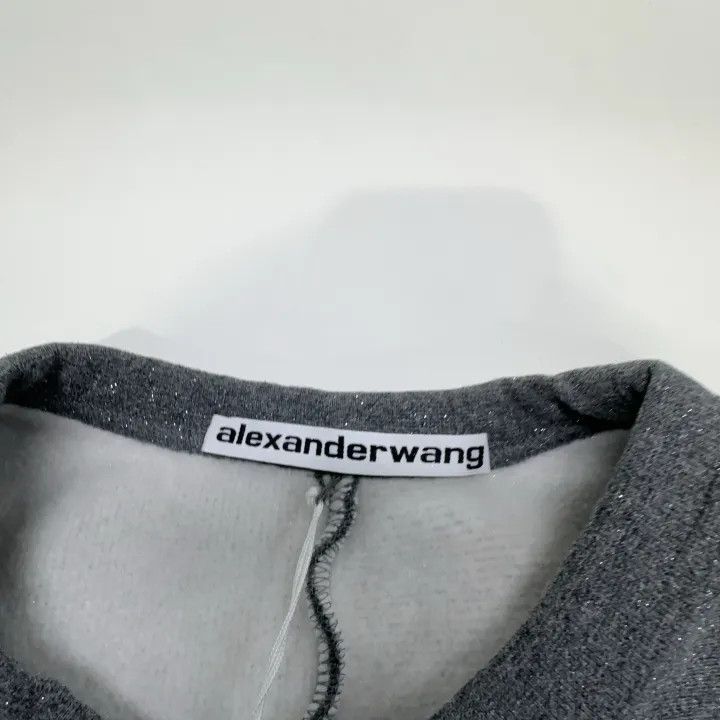 Alexander Wang Alexander Wang Grey Oversized Long Sleeve Sweatshirt 0079 Size L / US 10 / IT 46 - 7 Thumbnail