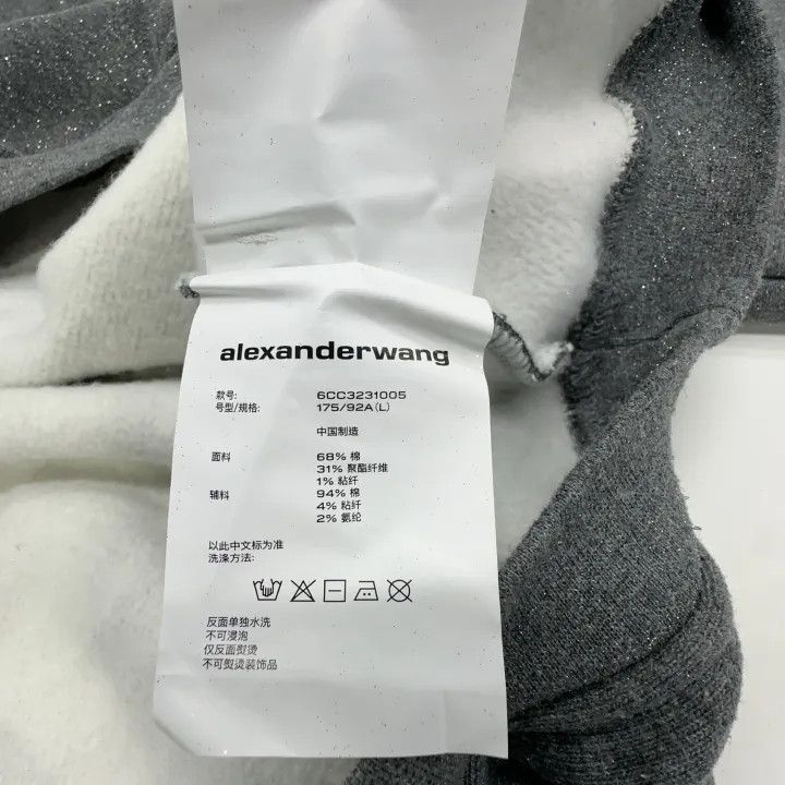 Alexander Wang Alexander Wang Grey Oversized Long Sleeve Sweatshirt 0079 Size L / US 10 / IT 46 - 4 Thumbnail