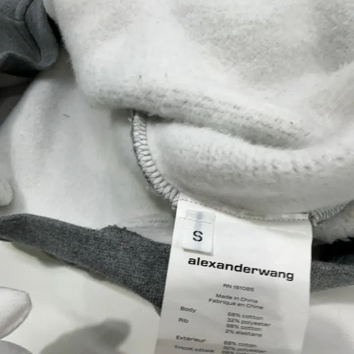 Alexander Wang Alexander Wang Gray Star Logo Hoodie 0079 Size S / US 4 / IT 40 - 5 Thumbnail