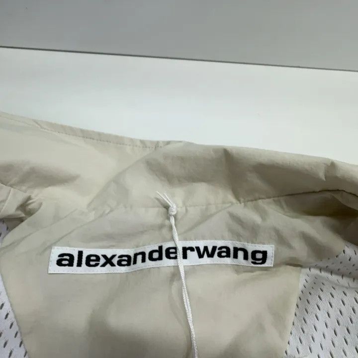 Alexander Wang Alexander Wang White Embroidered Logo Zip Jacket 0079 Size XS / US 0-2 / IT 36-38 - 4 Thumbnail