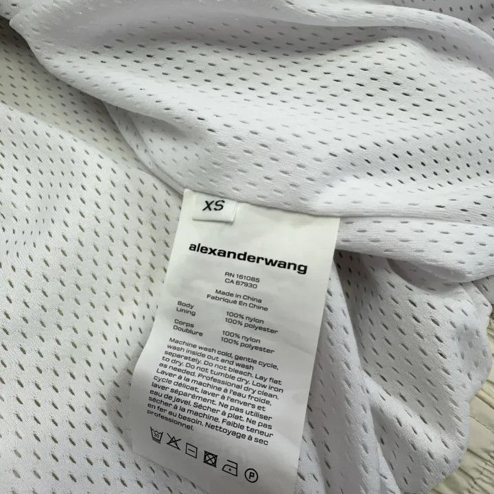 Alexander Wang Alexander Wang White Embroidered Logo Zip Jacket 0079 Size XS / US 0-2 / IT 36-38 - 6 Thumbnail