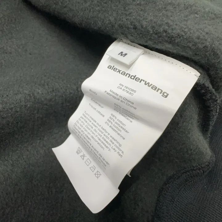 Alexander Wang Alexander Wang Black Hooded Sweatshirt with Logo 0079 Size M / US 6-8 / IT 42-44 - 6 Thumbnail