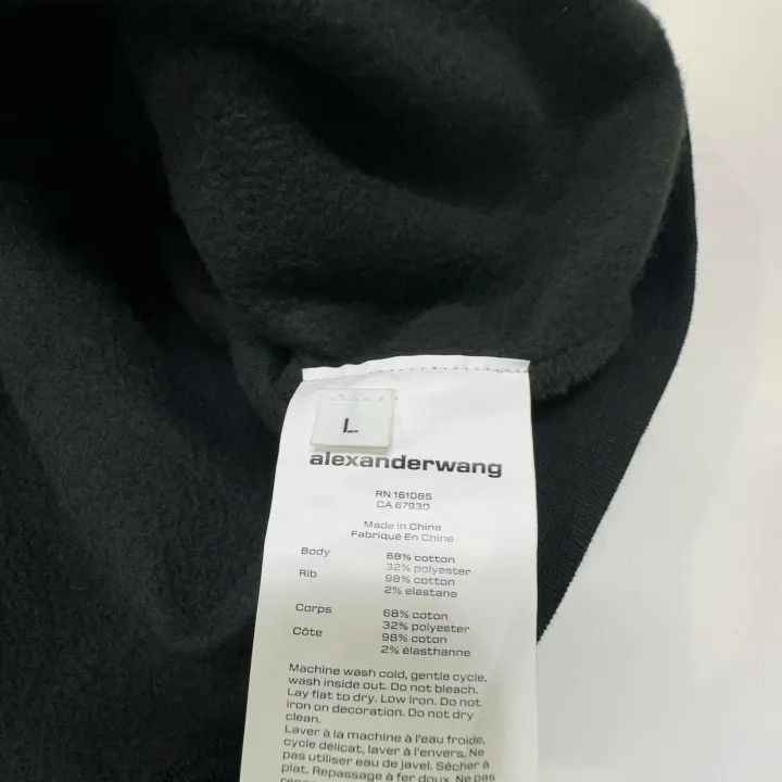 Alexander Wang Alexander Wang SS24 Black Star Logo Hoodie 0079 Size L / US 10 / IT 46 - 4 Thumbnail