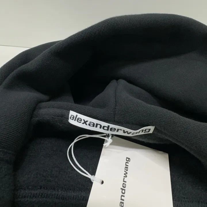 Alexander Wang Alexander Wang SS24 Black Star Logo Hoodie 0079 Size L / US 10 / IT 46 - 6 Thumbnail