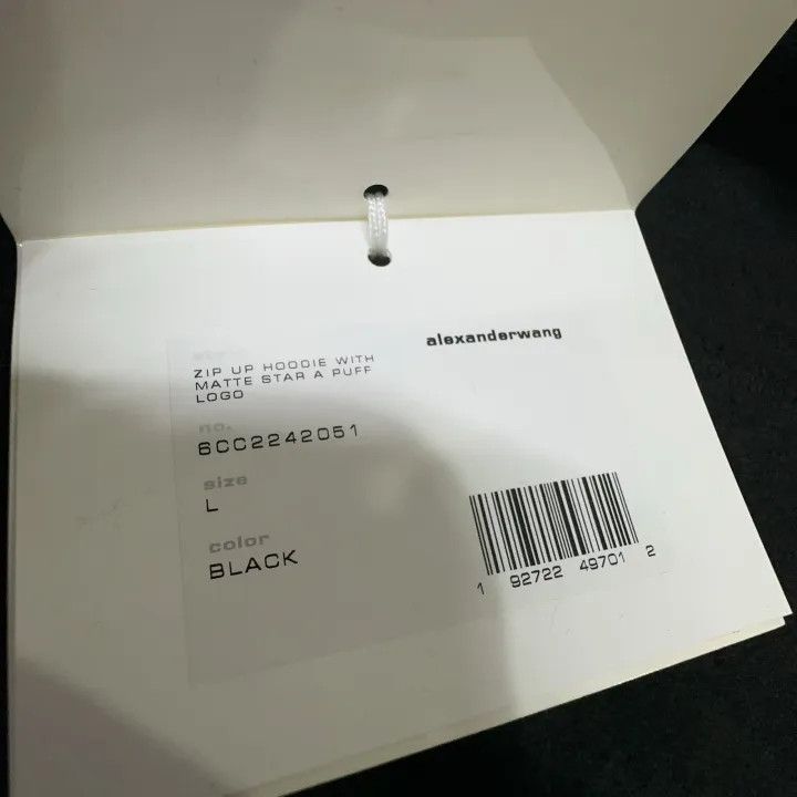 Alexander Wang Alexander Wang SS24 Black Star Logo Hoodie 0079 Size L / US 10 / IT 46 - 7 Thumbnail