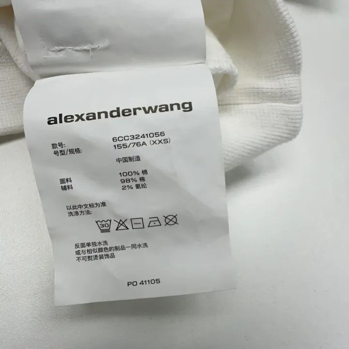 Alexander Wang Alexander Wang White Casual Long Sleeve Polo 0079 Size XXS / US 00 / IT 34 - 4 Thumbnail