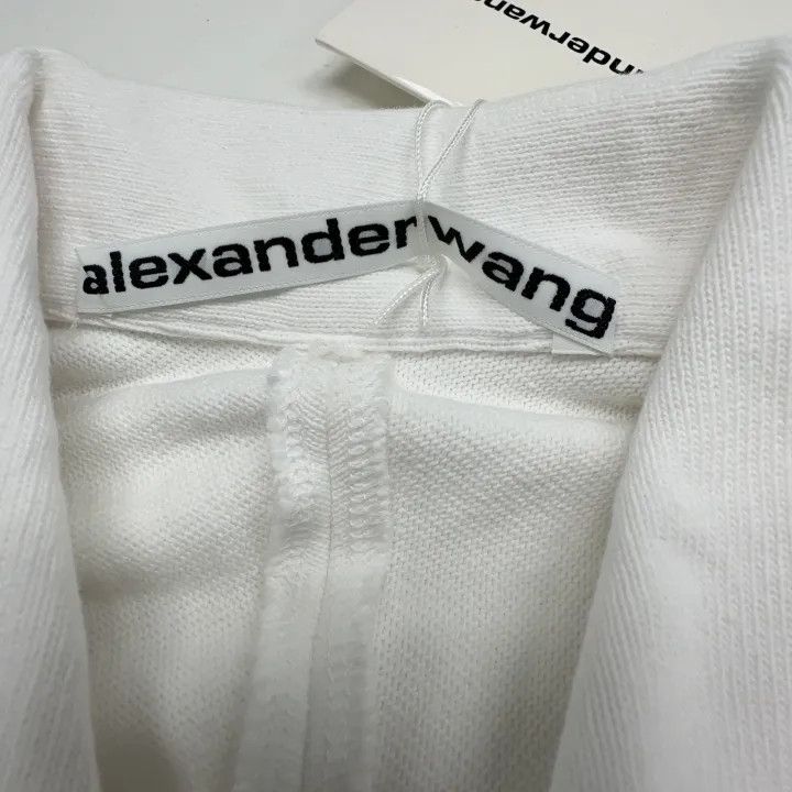 Alexander Wang Alexander Wang White Casual Long Sleeve Polo 0079 Size XXS / US 00 / IT 34 - 5 Thumbnail