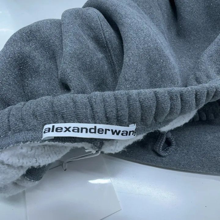 Alexander Wang Alexander Wang Gray Relaxed Knit Sports Pants 0079 Size 23" - 4 Thumbnail