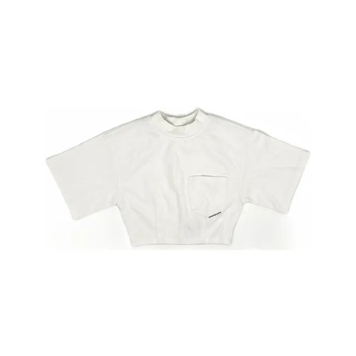 Alexander Wang Alexander Wang Cropped Short Sleeve T-Shirt 0079 Size XS / US 0-2 / IT 36-38 - 2 Thumbnail