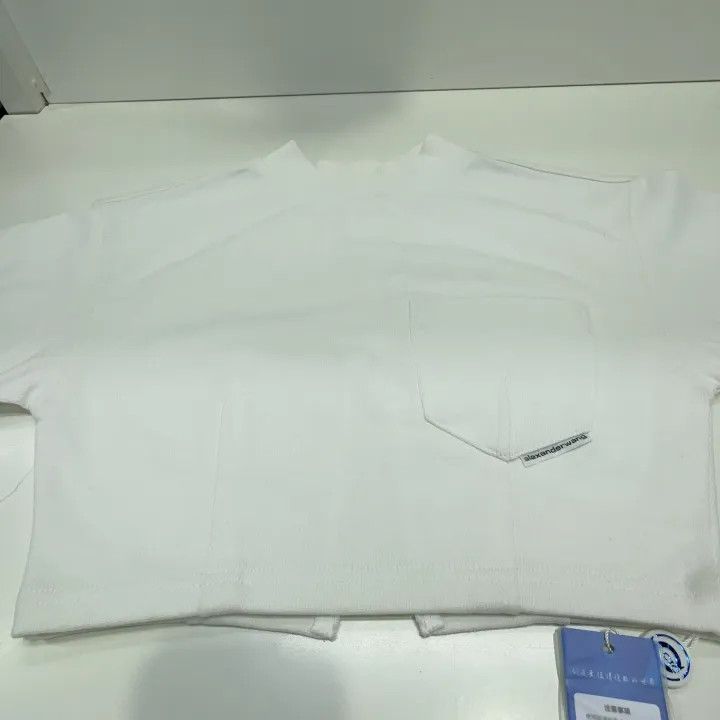 Alexander Wang Alexander Wang Cropped Short Sleeve T-Shirt 0079 Size XS / US 0-2 / IT 36-38 - 9 Thumbnail